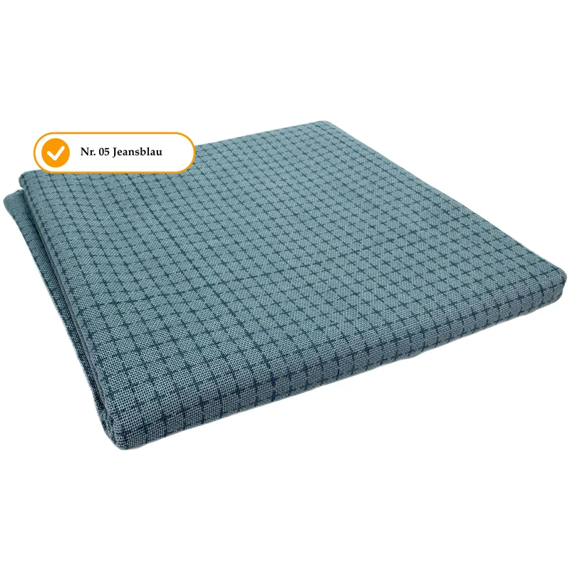 Sashiko Stoff mit Raster - Zuschnitt 50 x 108 cm