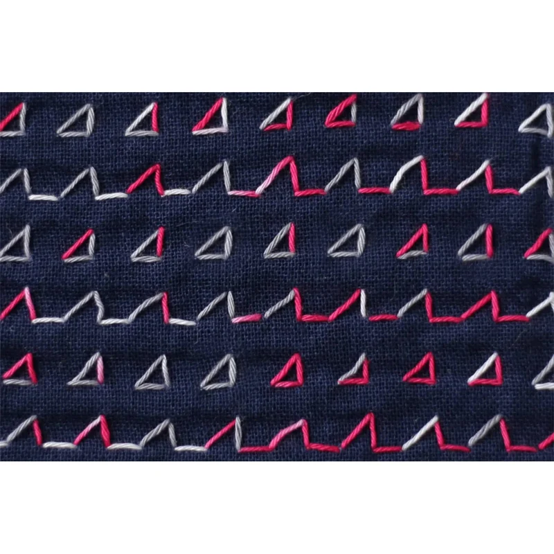 Daruma Sashiko Garn - 403 pink grau Mix