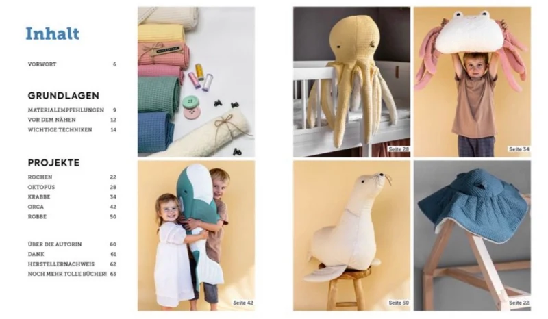 Buch von EMF Verlag Bigfriends nähen Coole Skandi XL-Kuscheltiere