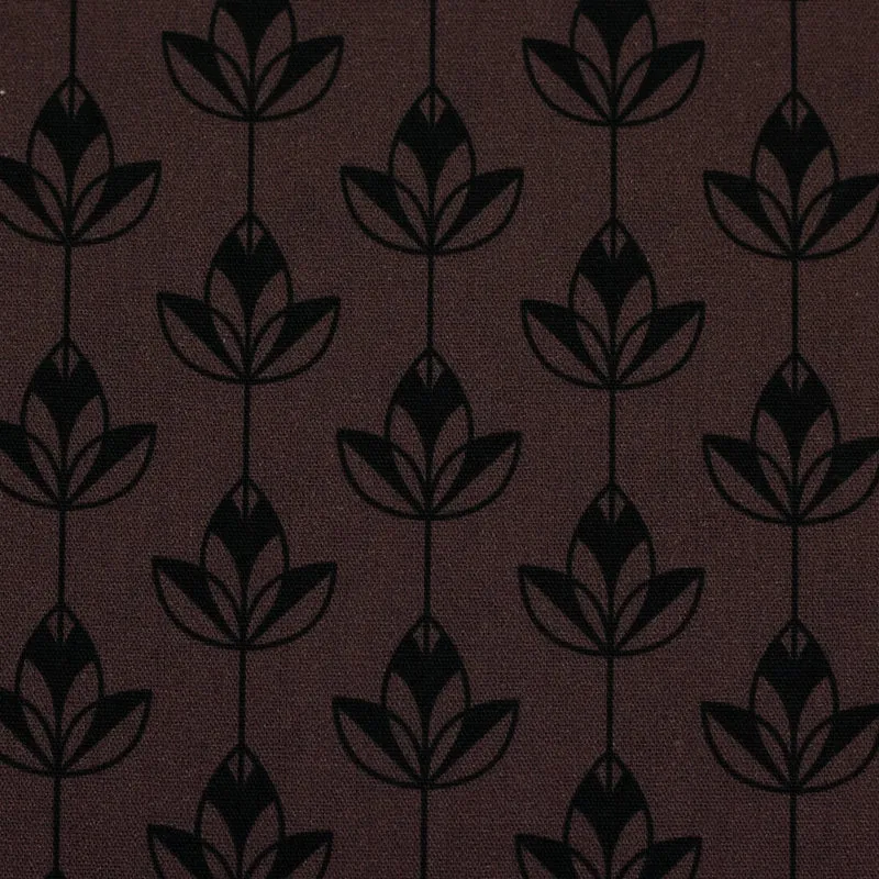 Baumwolle Eleonora Blume bordeaux Swafing