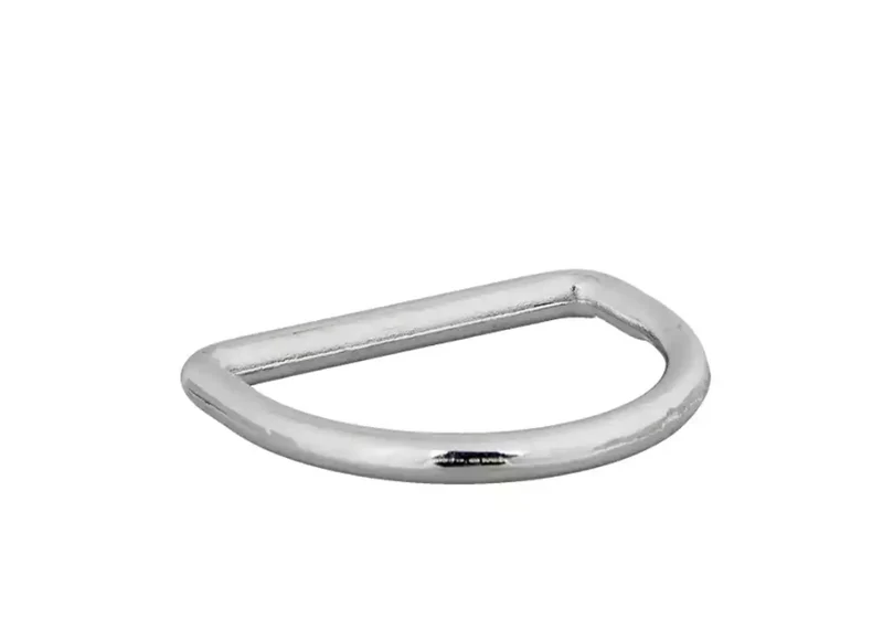 4 D-Ringe 20 mm silber