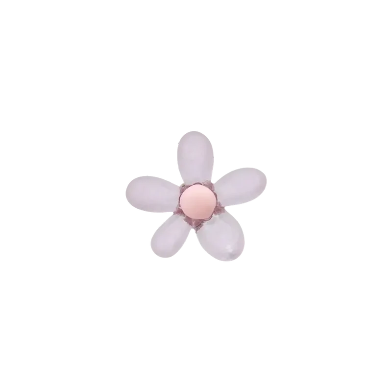 Polyesterknopf Oese Blume 15 mm flieder