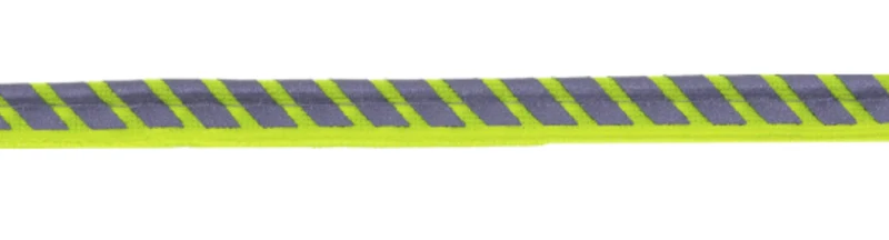 Reflektor-Paspel neongrün gestreift 10 mm