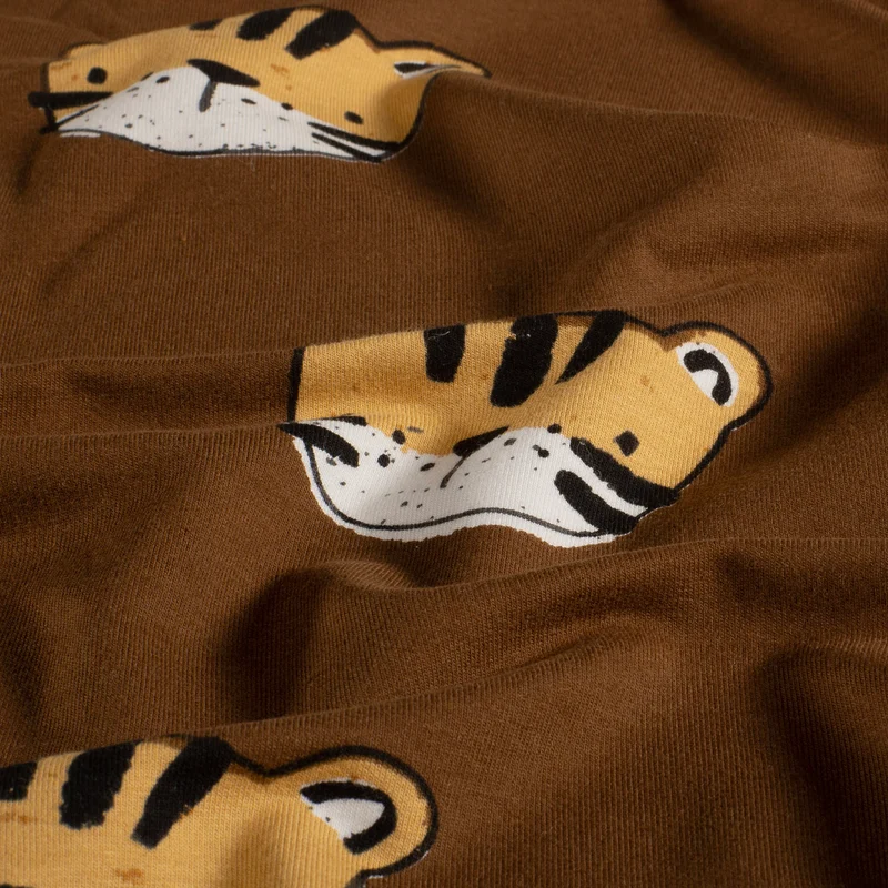 French Terry Tiger – Braun