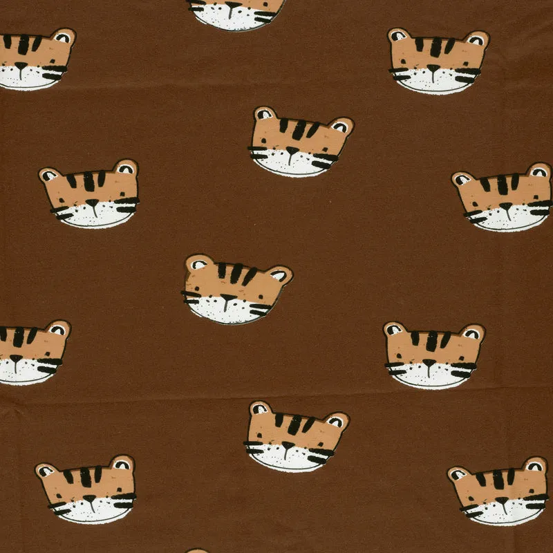 French Terry Tiger – Braun