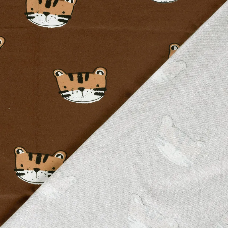French Terry Tiger – Braun