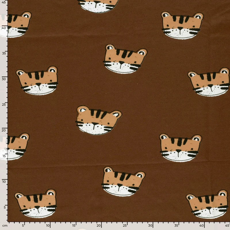 French Terry Tiger – Braun