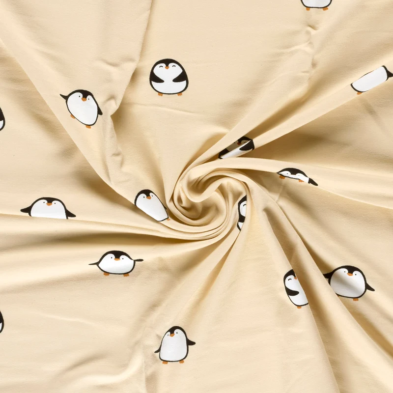 French Terry Pinguine – Beige