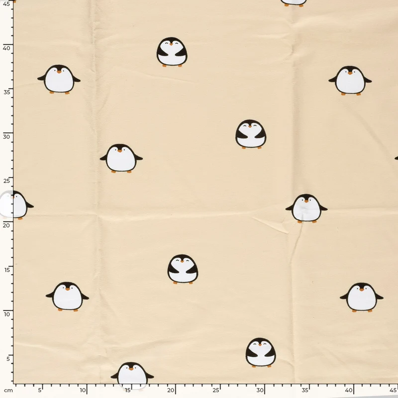 French Terry Pinguine – Beige