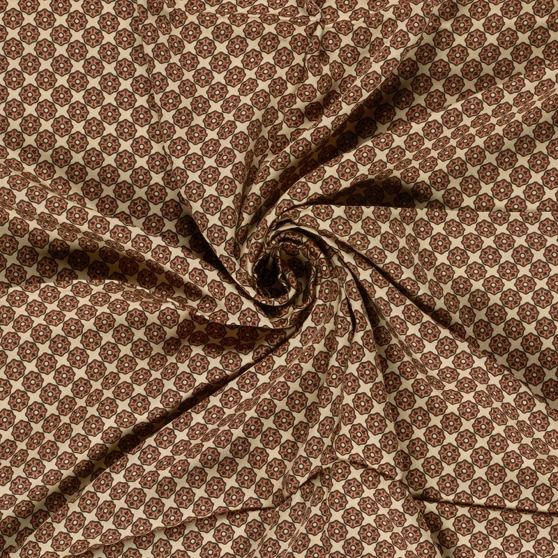 Viskosesatin Abstrakt – Braun