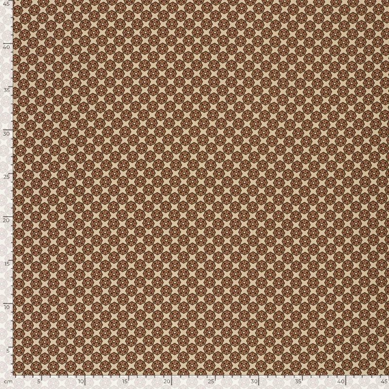 Viskosesatin Abstrakt – Braun