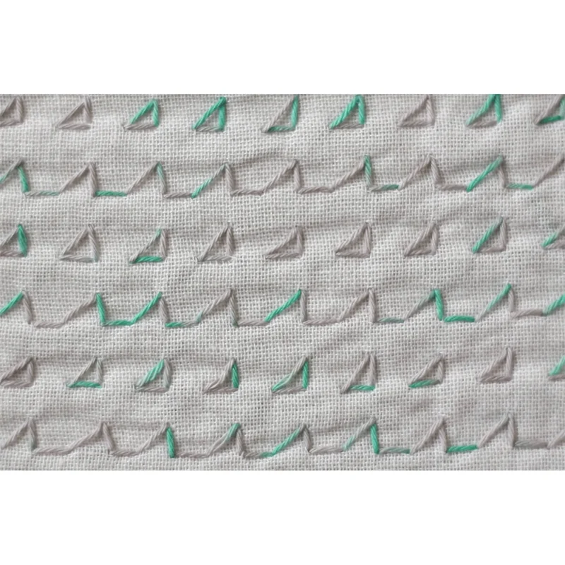 Daruma Sashiko Garn - 301 grau türkis Mix