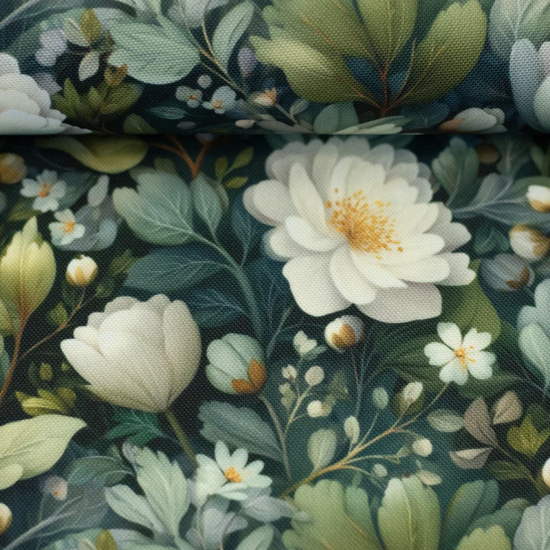 wasserabweisendes Oxfordgewebe „Flowing Bloom“ by Sarah Mariam Swafing Odessa Flower