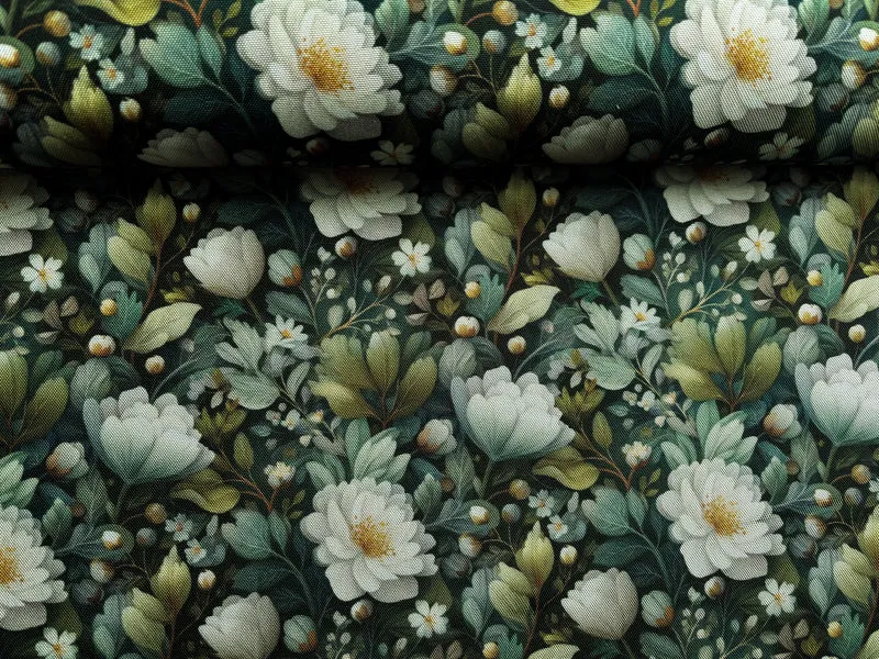 wasserabweisendes Oxfordgewebe „Flowing Bloom“ by Sarah Mariam Swafing Odessa Flower