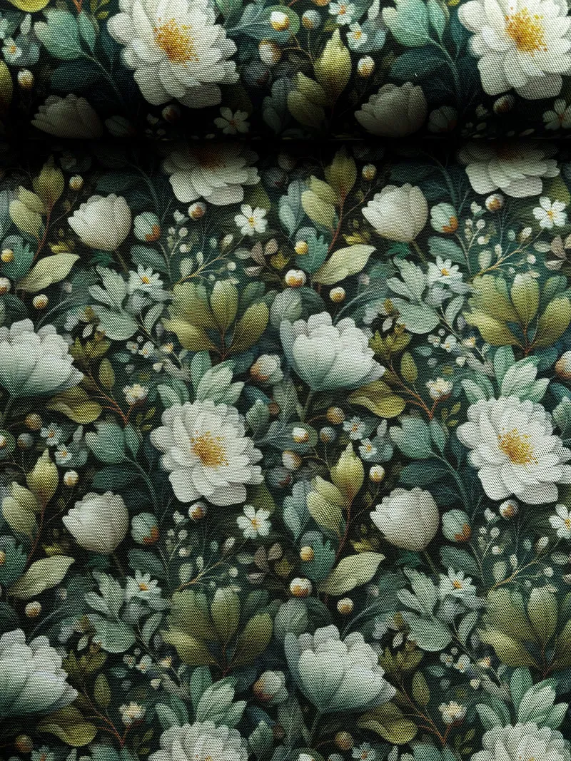 wasserabweisendes Oxfordgewebe „Flowing Bloom“ by Sarah Mariam Swafing Odessa Flower