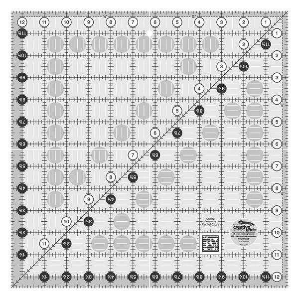 Creative Grids Quilting Ruler 12 1/2in Square
