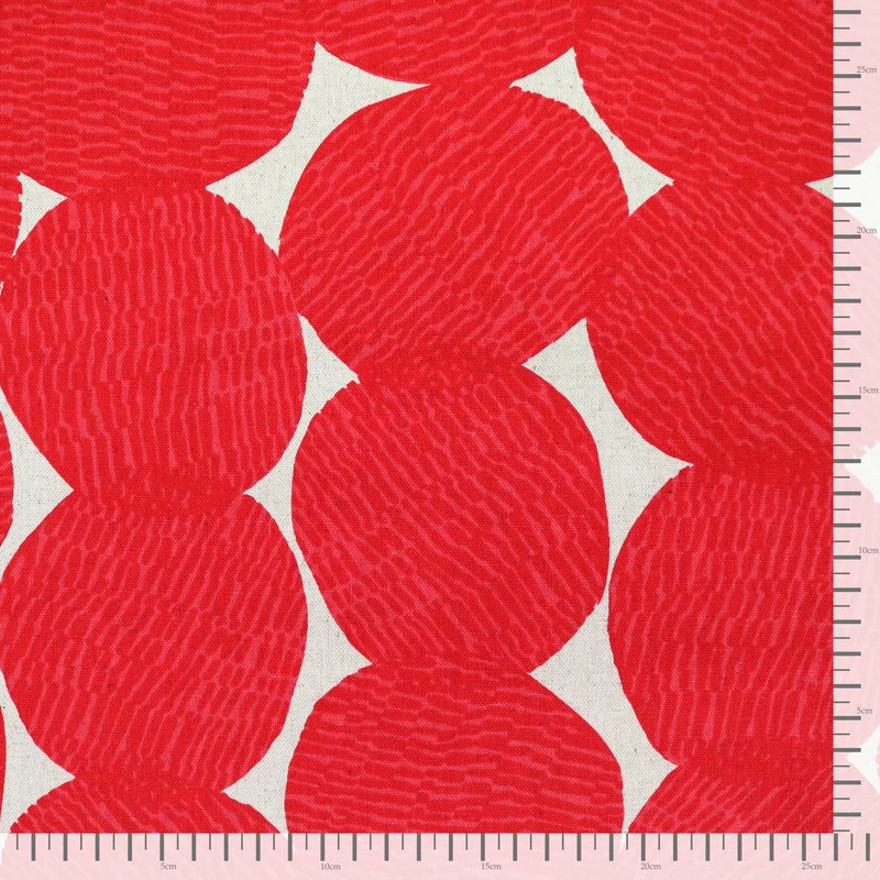 Fließende Kreise - Rot