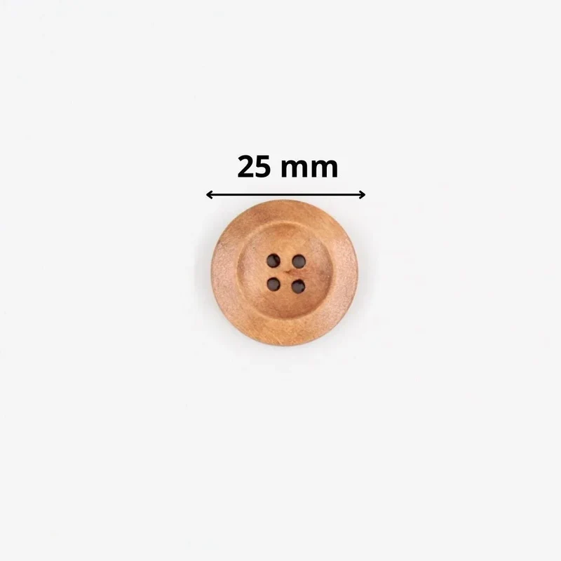 Holzknopf 4 Löcher | 25mm