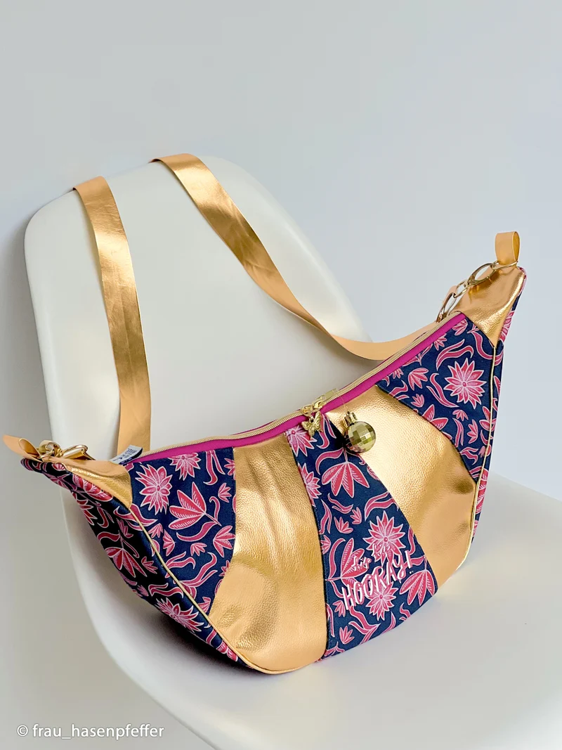 Kunstleder Rex metallic gold
