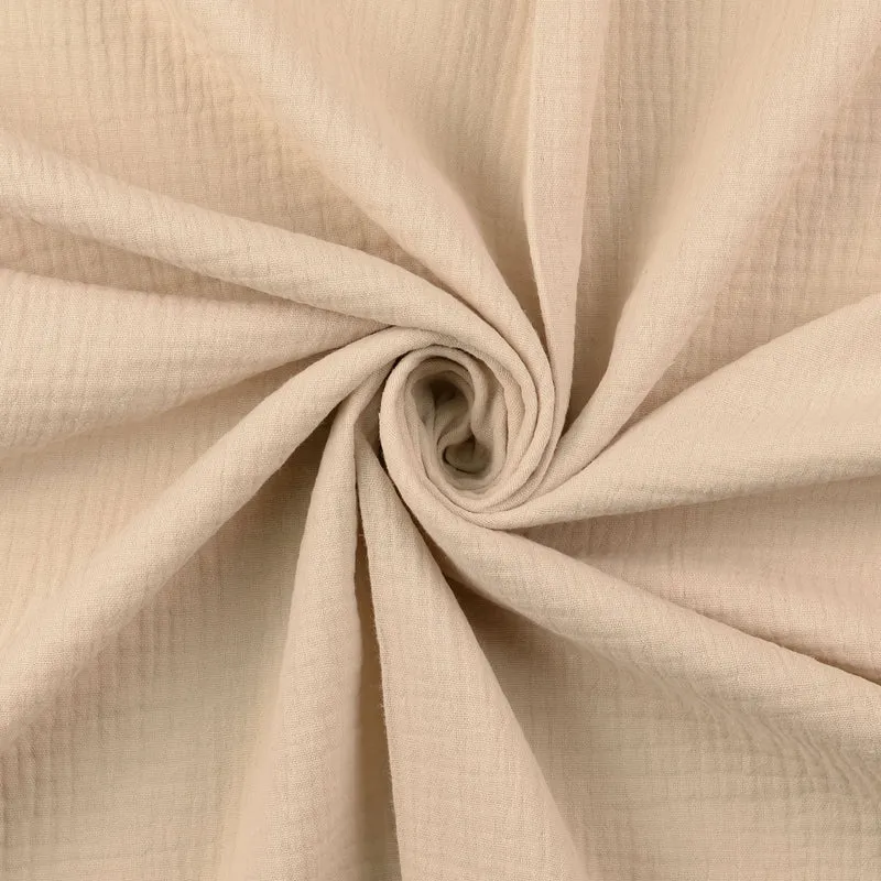 Musselin Double Gauze uni sand