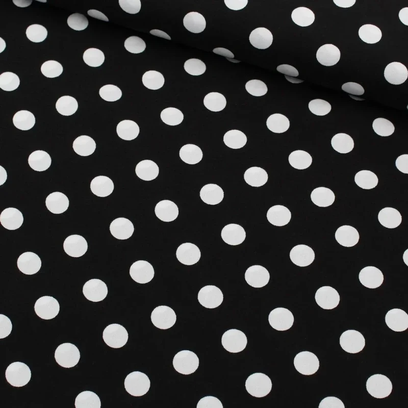 Viskose Stoff Polka Dots