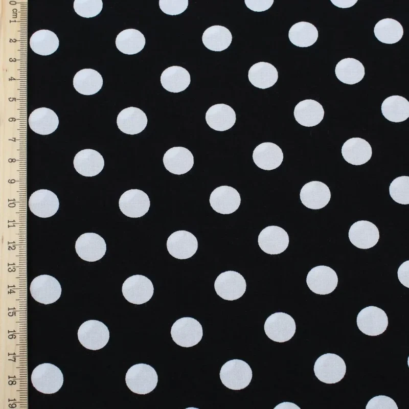 Viskose Stoff Polka Dots