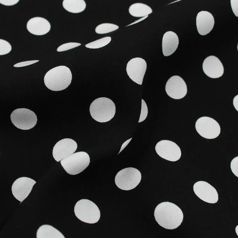 Viskose Stoff Polka Dots