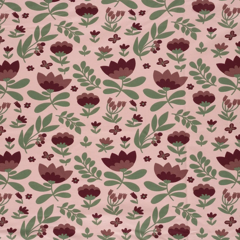 French Terry Blumen – Rosa