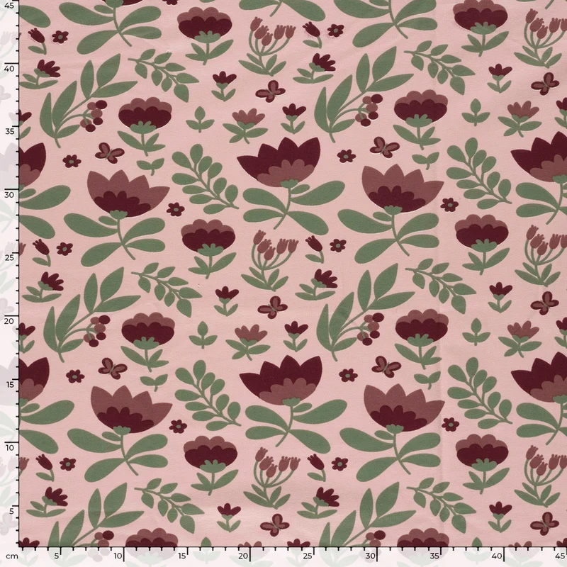 French Terry Blumen – Rosa