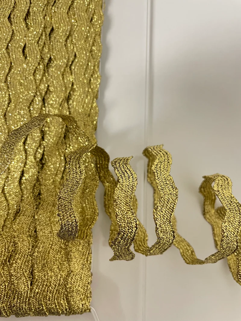Zackenlitze 9mm Metallic gold