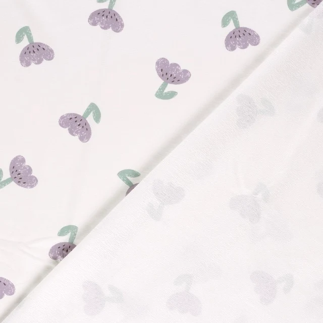 French Terry Tulpen violett