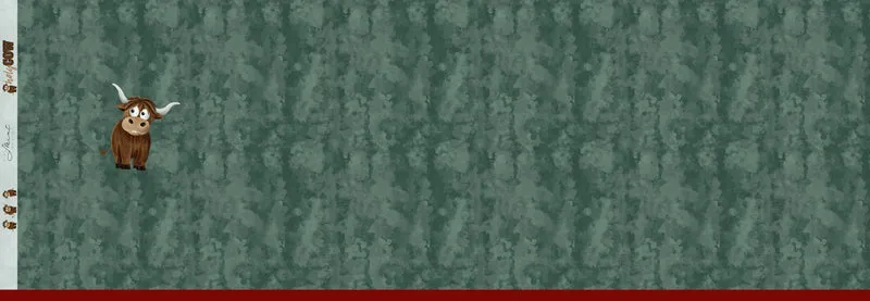 Panel – French Terry Kühe Holy Cow by Mrs Mint Design | Swafing smaragd