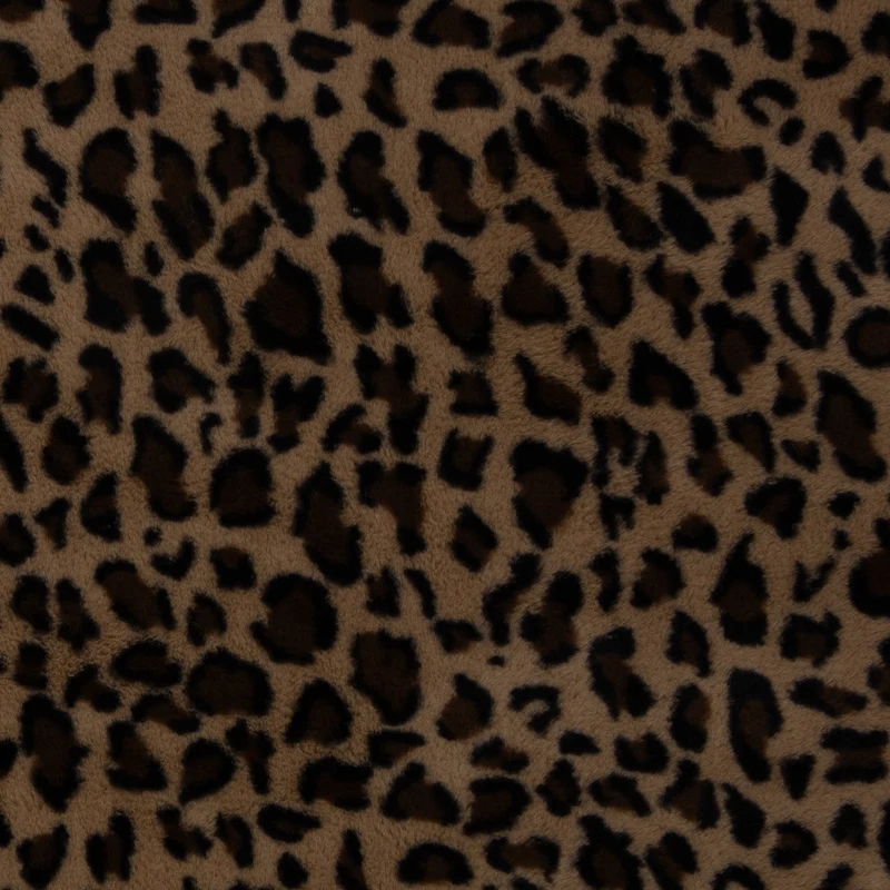 Plüschstoff Kunstpelz Leoprint Punami Swafing