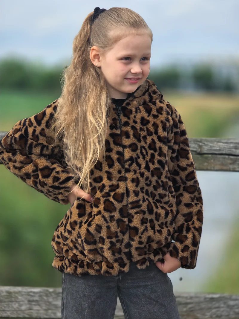 Plüschstoff Kunstpelz Leoprint Punami Swafing