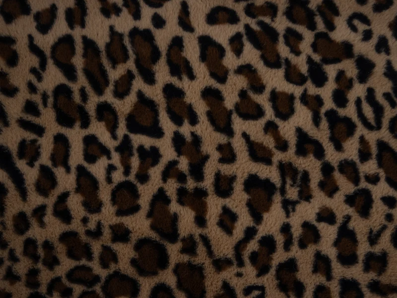 Plüschstoff Kunstpelz Leoprint Punami Swafing