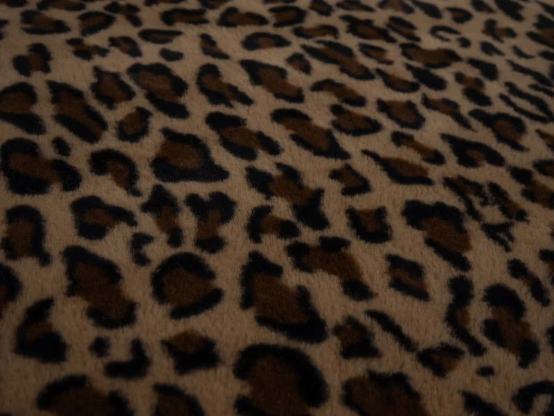 Plüschstoff Kunstpelz Leoprint Punami Swafing