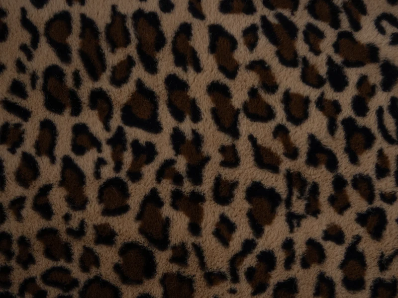 Plüschstoff Kunstpelz Leoprint Punami Swafing