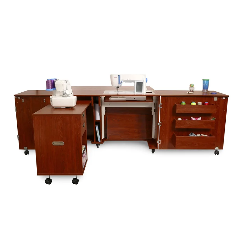 Aussie Sewing Cabinet - Teak - Please call us to order 813.588.3478