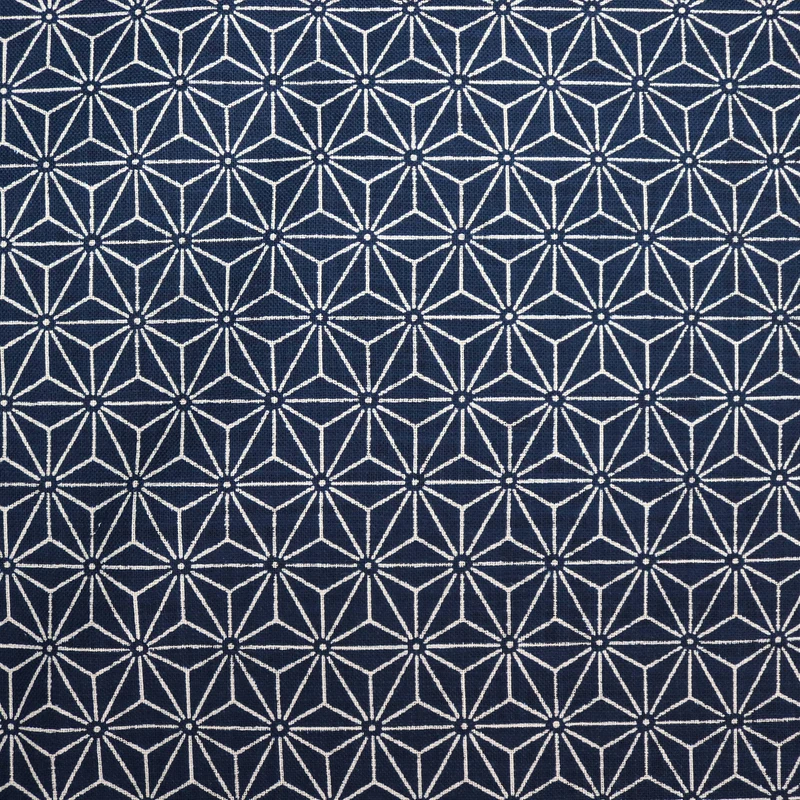 Asanoha Midi No.3 - Dunkelblau