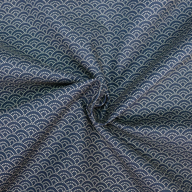 Seigaiha Mini No.1 - Dunkelblau