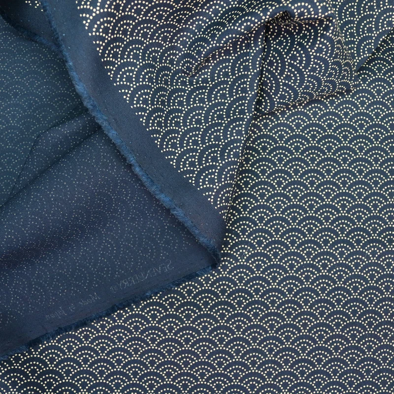 Seigaiha Mini No.1 - Dunkelblau