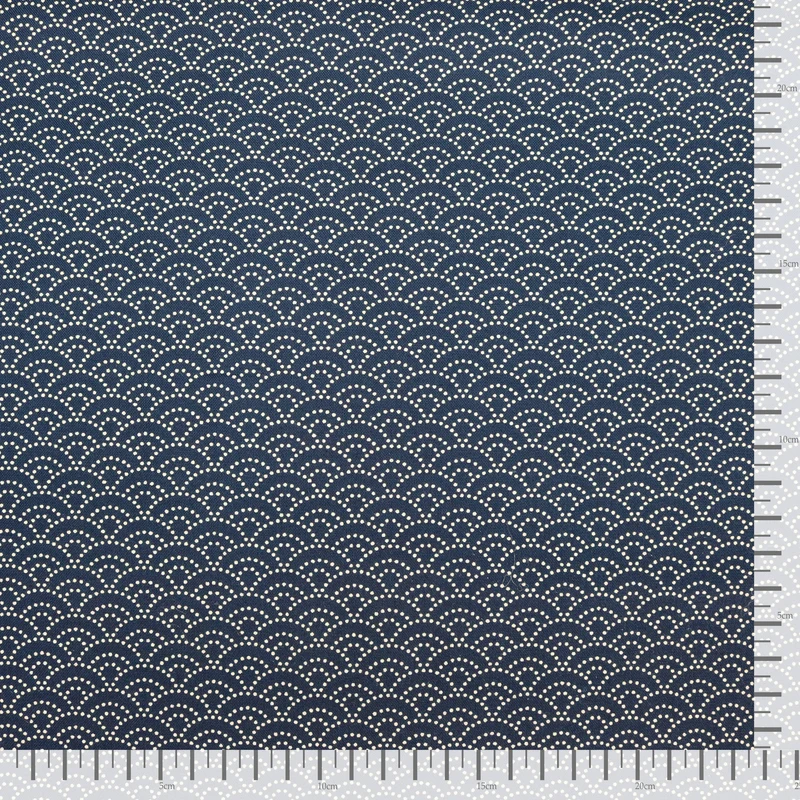 Seigaiha Mini No.1 - Dunkelblau
