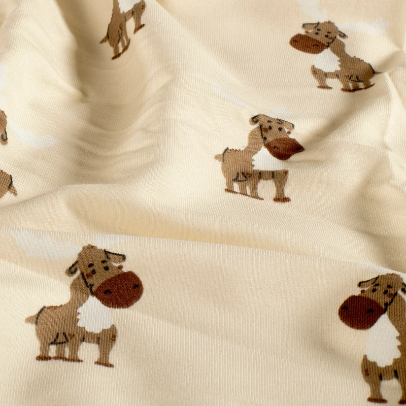 French Terry Tiere – Beige