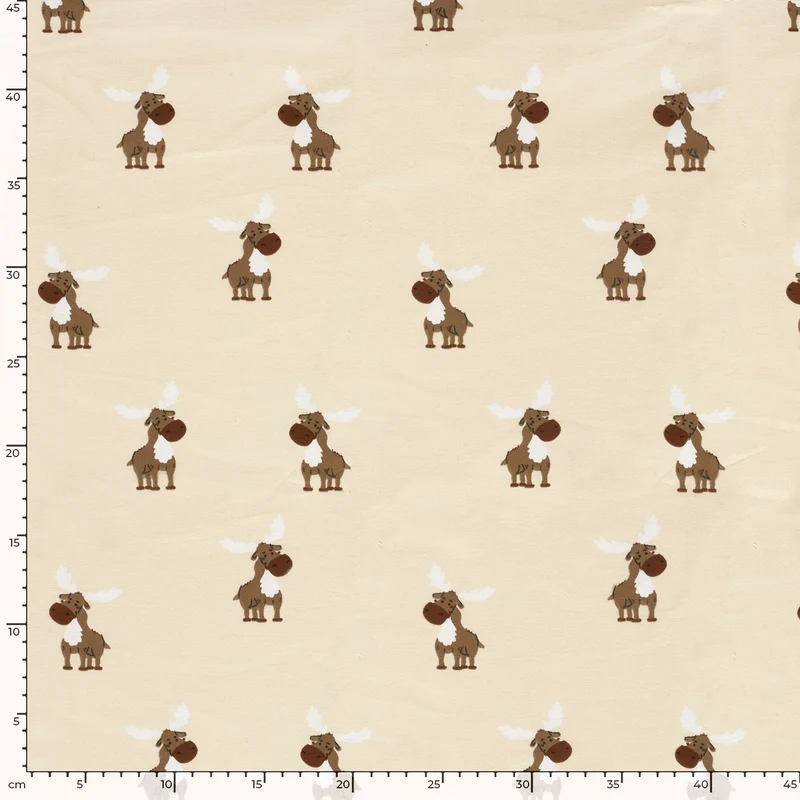 French Terry Tiere – Beige