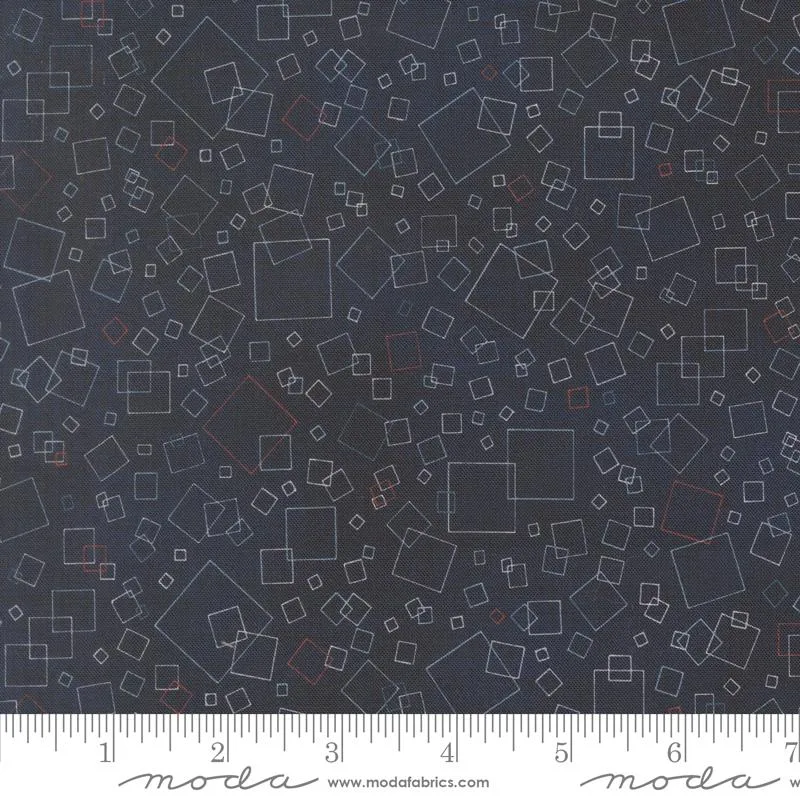 Moda, Janet Clare, Data, Squares, Hawking Navy