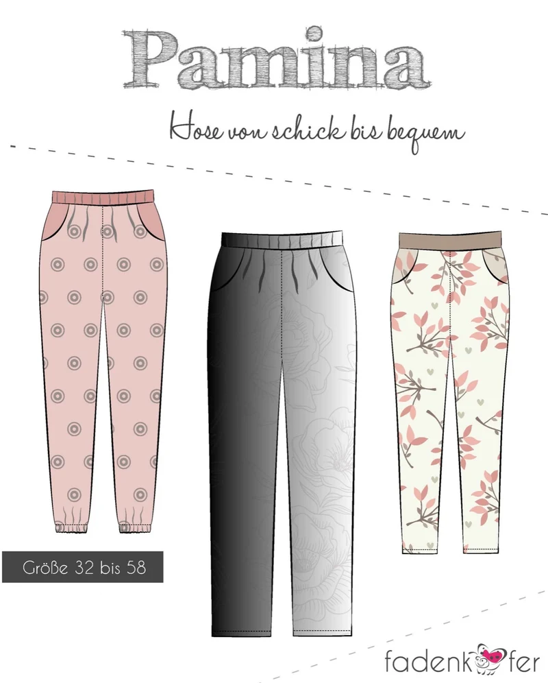 Fadenkäfer Schnittmuster "Pamina" Hose Damen