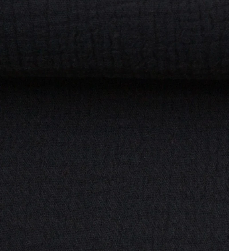 Musselin Jenke Uni Swafing schwarz