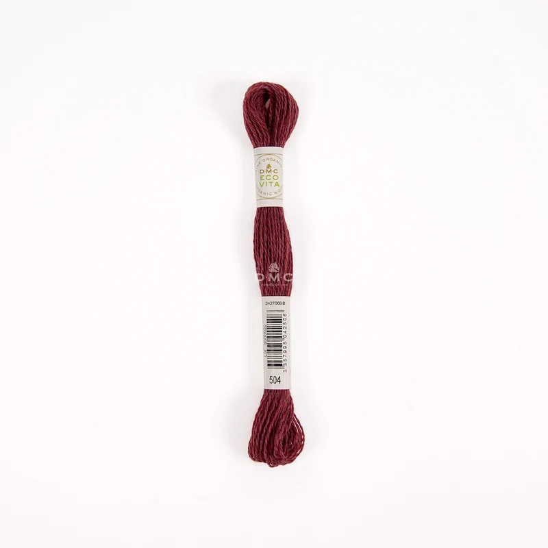 DMC Eco Vita Stick- und Stopfgarn rot / rosa / beere – Bio Wolle 16m