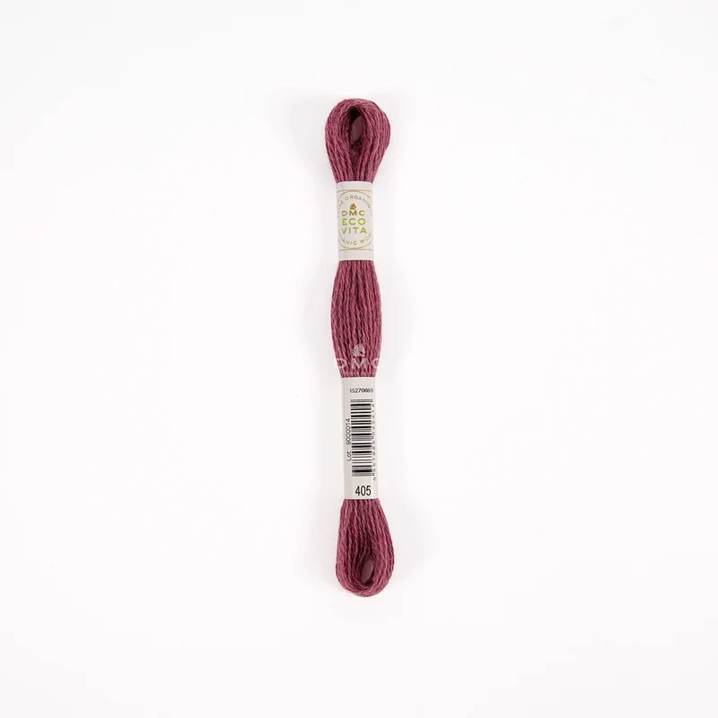 DMC Eco Vita Stick- und Stopfgarn rot / rosa / beere – Bio Wolle 16m