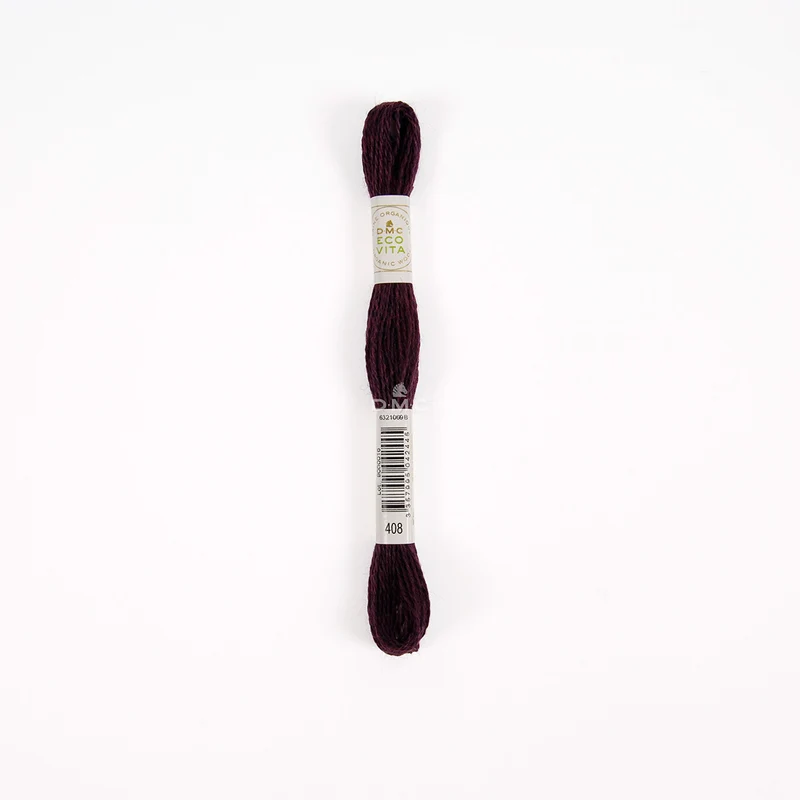 DMC Eco Vita Stick- und Stopfgarn rot / rosa / beere – Bio Wolle 16m